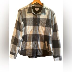Men’s Gray Carhardt Plaid Jacket Size Medium (8-10)‎